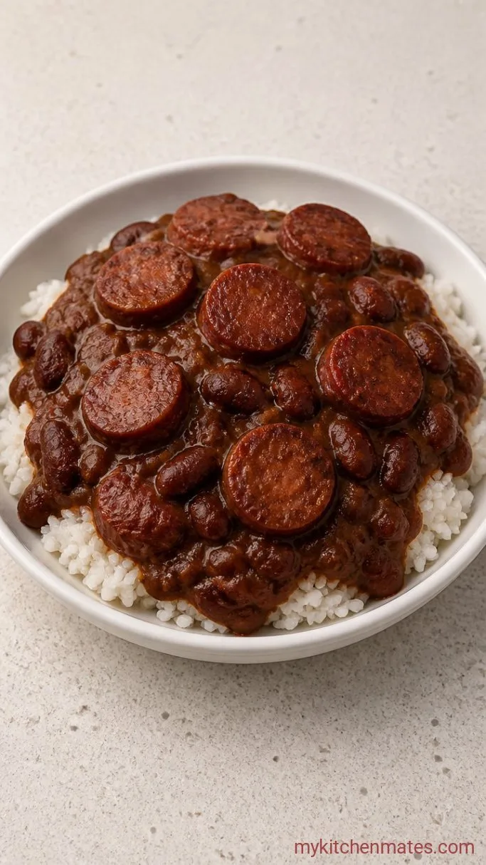Step 6: Pile the Beans Over Rice