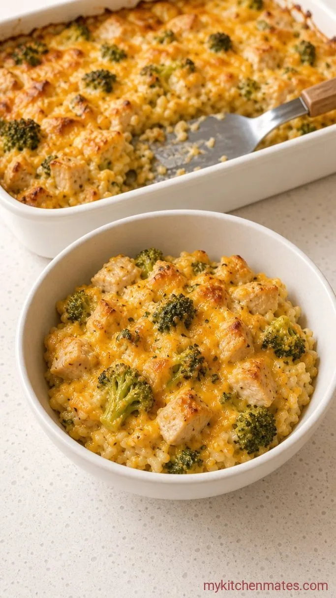 Weeknight Chicken Broccoli Rice Casserole Step 6: Scoop and Serve