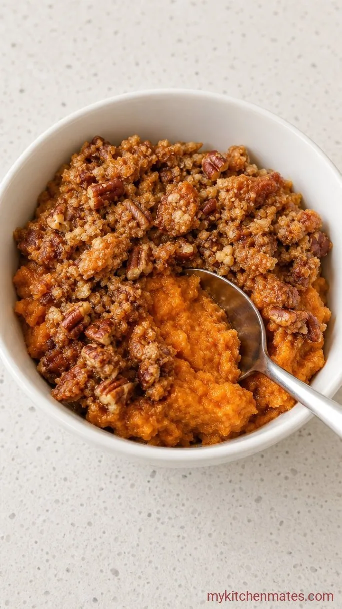 Sweet Potato Casserole With Pecans Step 6: Scoop and Serve