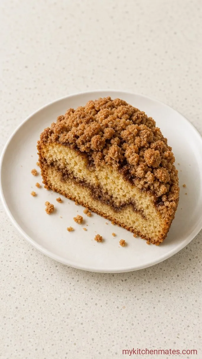 Tender Gluten Free Coffee Cake with Cinnamon Streusel Step 6: Slice and Serve