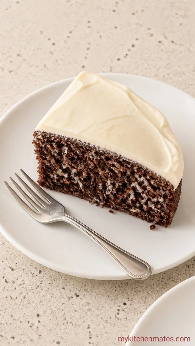 One-Bowl Chocolate Coconut Cake Step 6: Slice and Serve