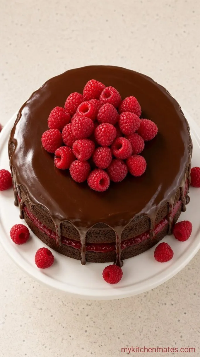 Step 6: Stack and Glaze the Cake
