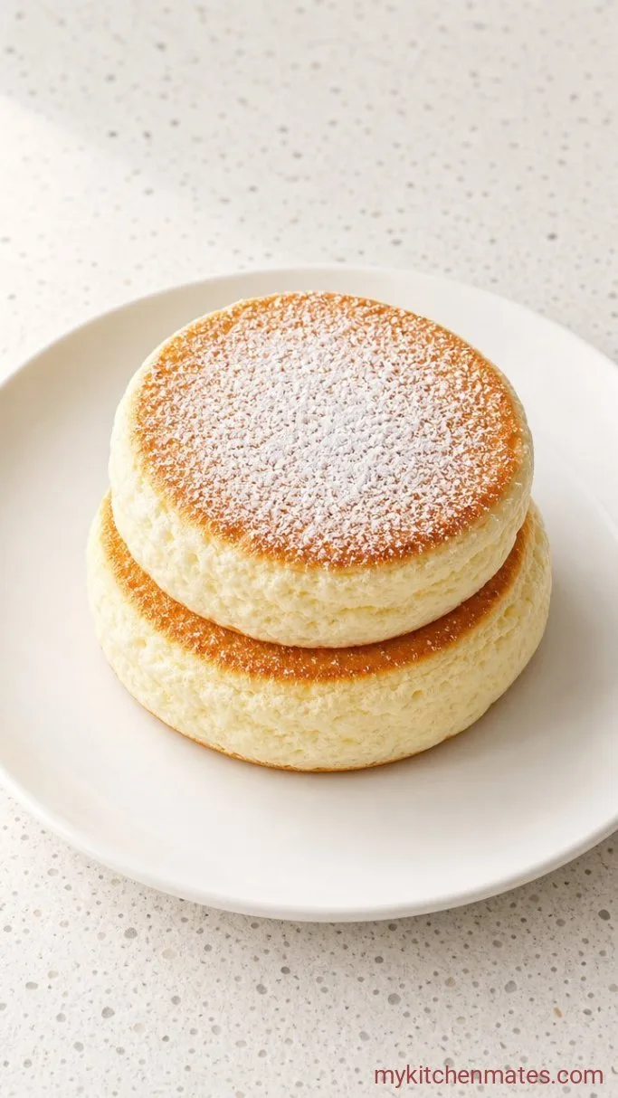 Jiggly Japanese Souffle Pancakes Step 6: Stack and Serve