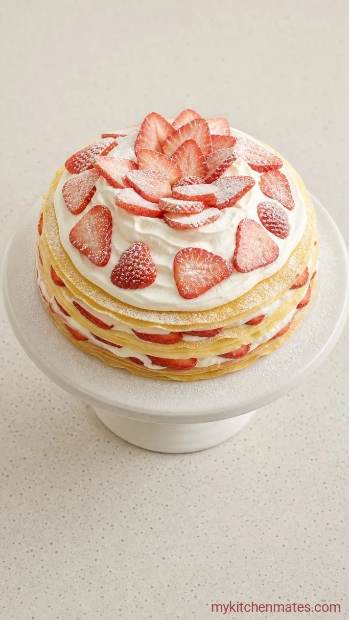 Step 6: Top and Chill the Cake