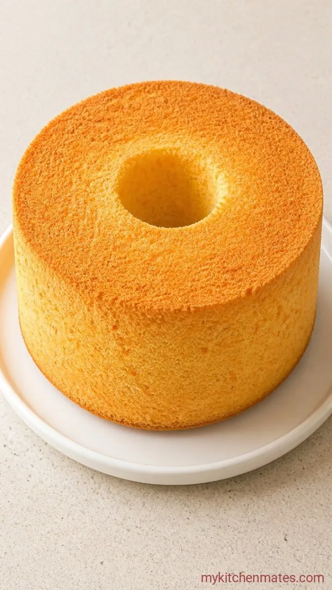 Light and Airy Orange Chiffon Cake Step 6: Unmold and Serve the Cake