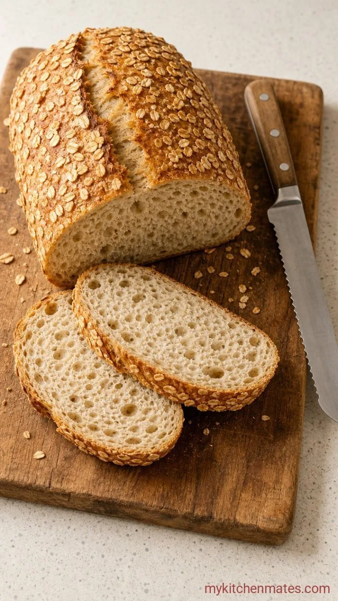 Honey Oat Sourdough Sandwich Bread Step 7: Cool and Slice the Loaf