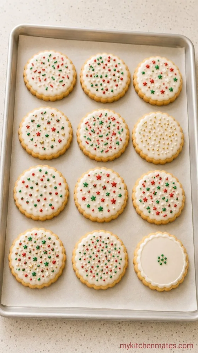 Soft and Buttery Christmas Cutout Cookies Step 7: Decorate the Cookies