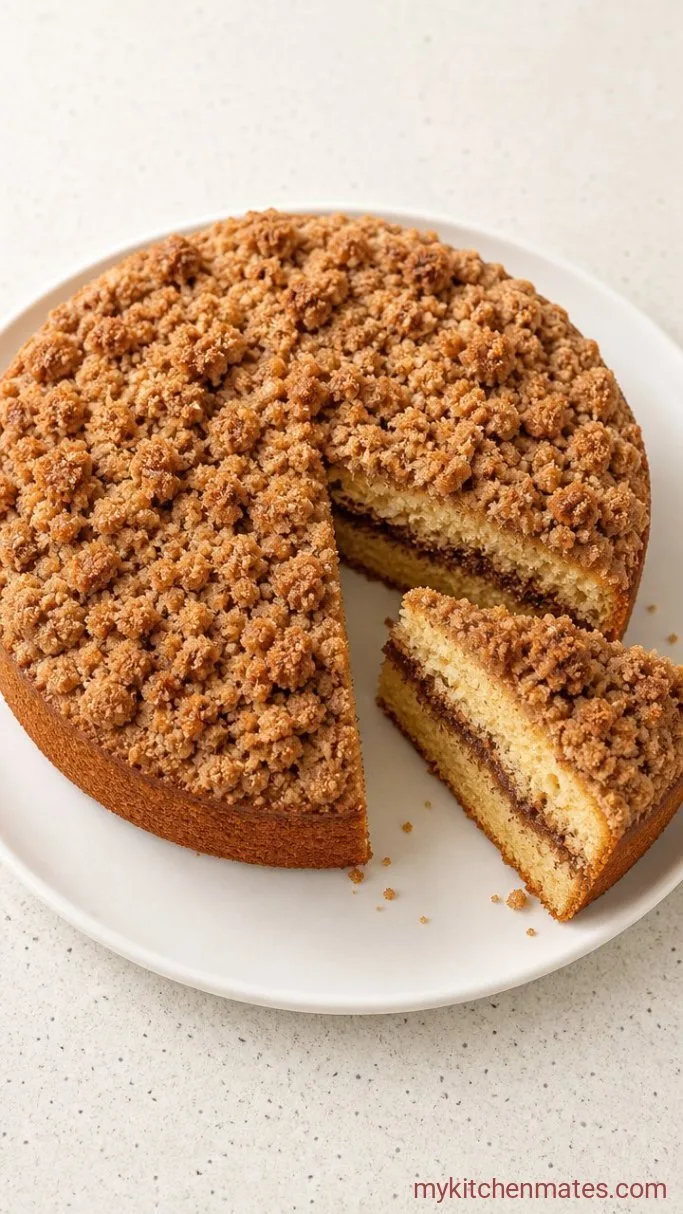 Tender Cinnamon Coffee Cake with Brown Sugar Streusel Step 8: Cool and Slice