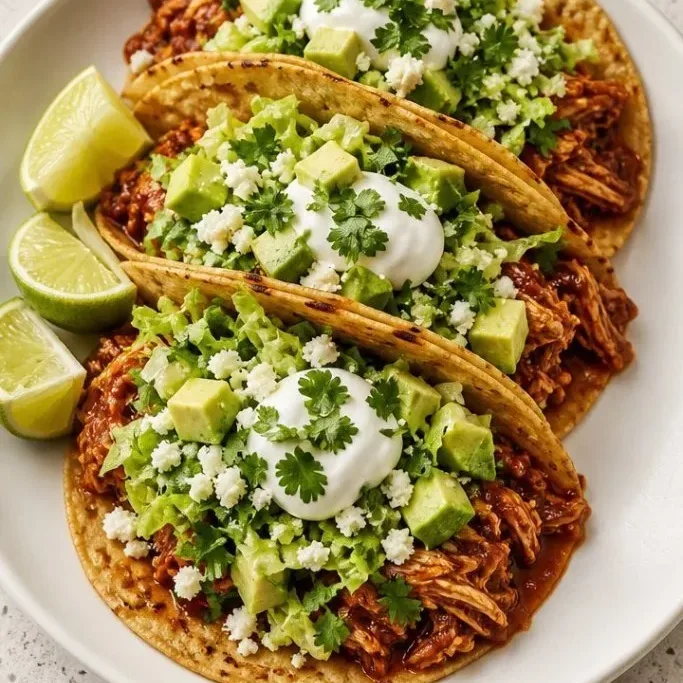 30-Minute Stovetop Shredded Chicken Tacos Stovetop Shredded Chicken Tacos