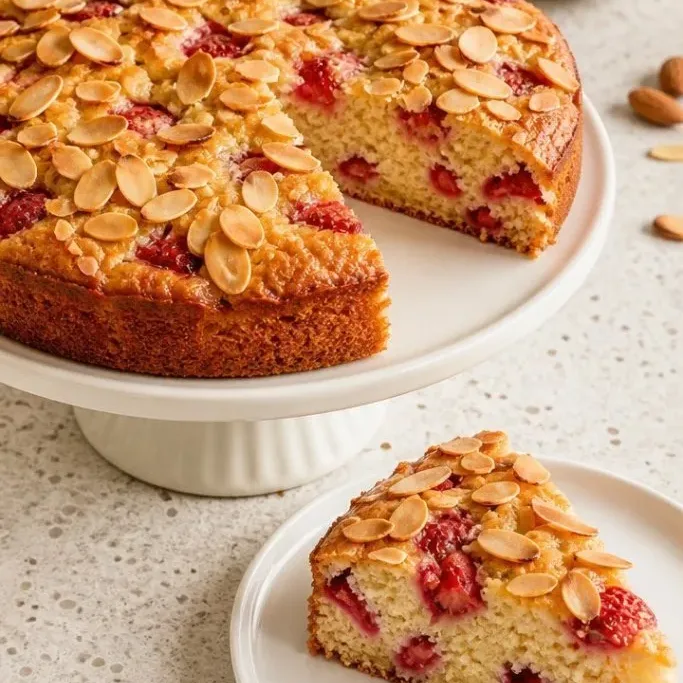 Strawberry Almond Cake
