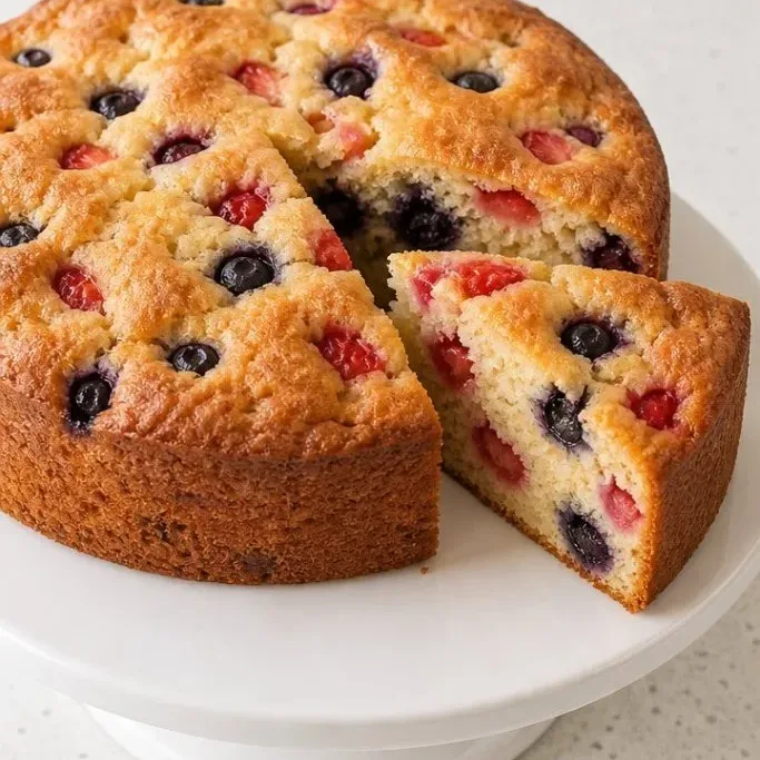 Strawberry and Blueberry Cake