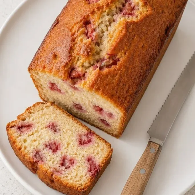 Strawberry Buttermilk Pound Cake