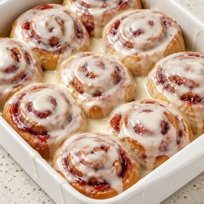 Strawberry Cheesecake Cinnamon Rolls Strawberry Cheesecake Cinnamon Rolls