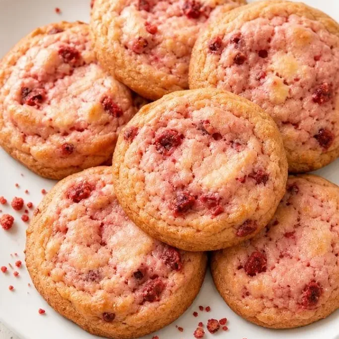Strawberry Cheesecake Cookies