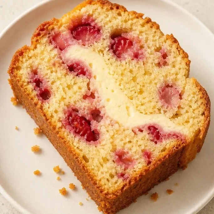 Strawberry Cheesecake Pound Cake
