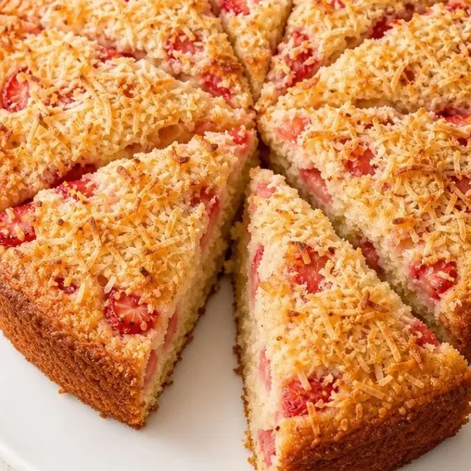 Strawberry Coconut Cake