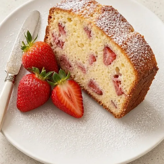 Strawberry Cream Cheese Pound Cake