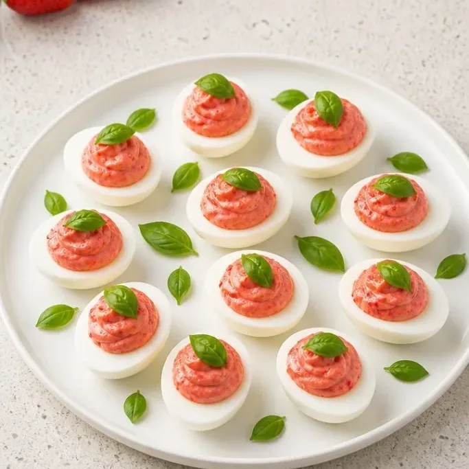 Strawberry Deviled Eggs