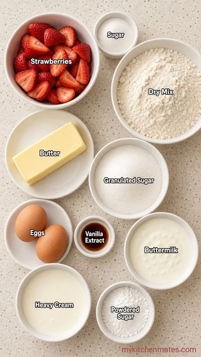 Strawberry Shortcake Cake Ingredients