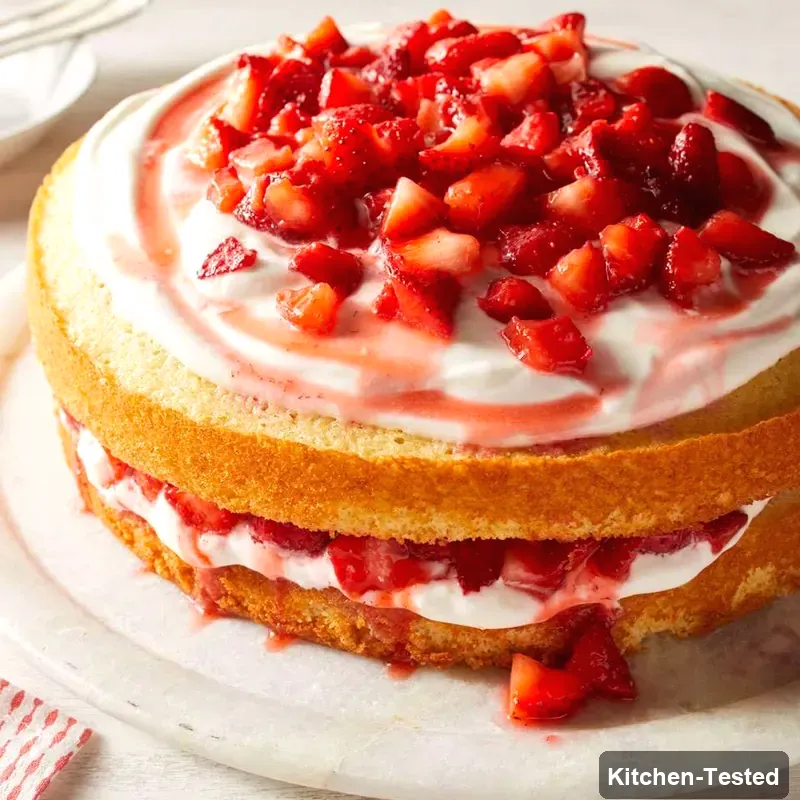 Strawberry Shortcake Cake strawberry shortcake cake