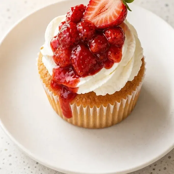 Strawberry Shortcake Cupcakes