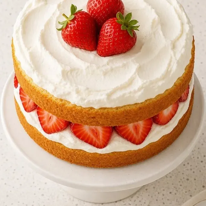 Light and Airy Strawberry Sponge Cake Strawberry Sponge Cake
