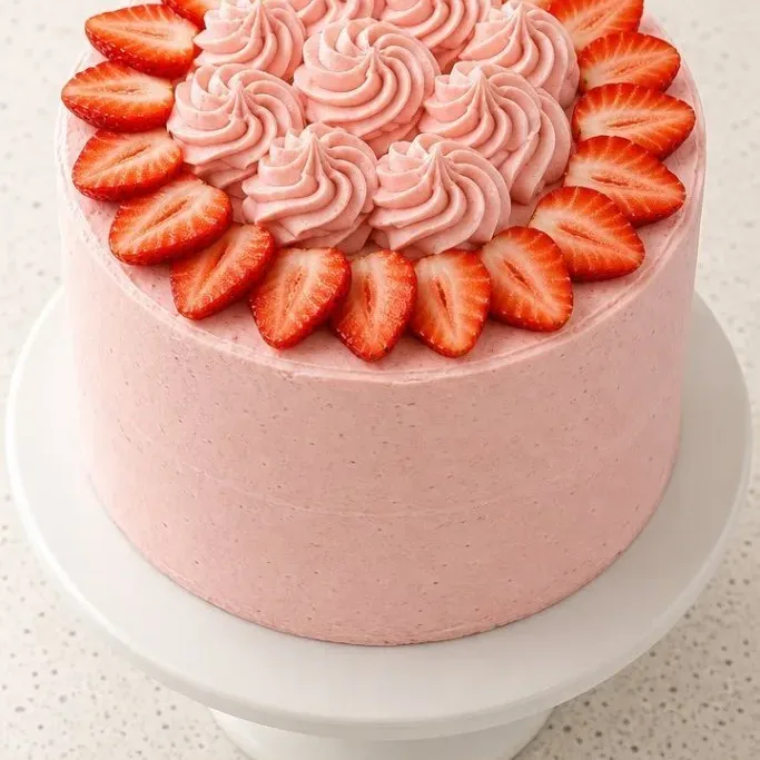Strawberry Vanilla Cake