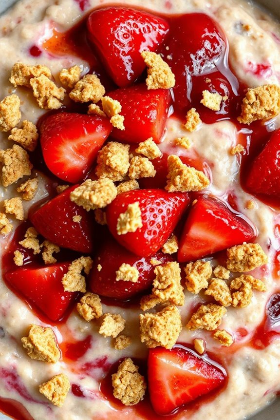 strawberry cheesecake oatmeal recipe