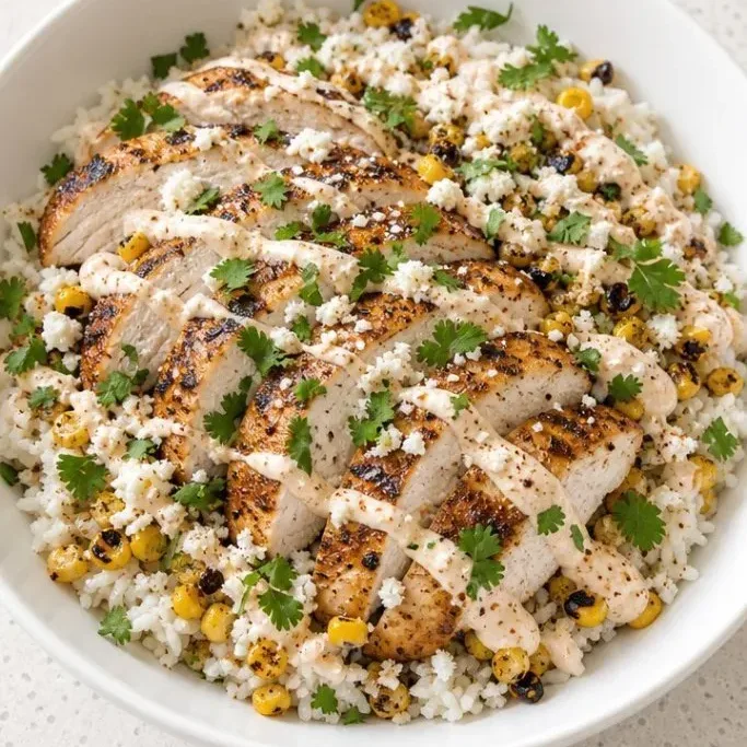 30-Minute Street Corn Chicken Rice Bowl Street Corn Chicken Rice Bowl