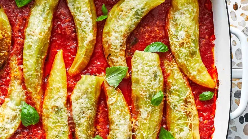 Stuffed Banana Peppers Food photo of Stuffed Banana Peppers