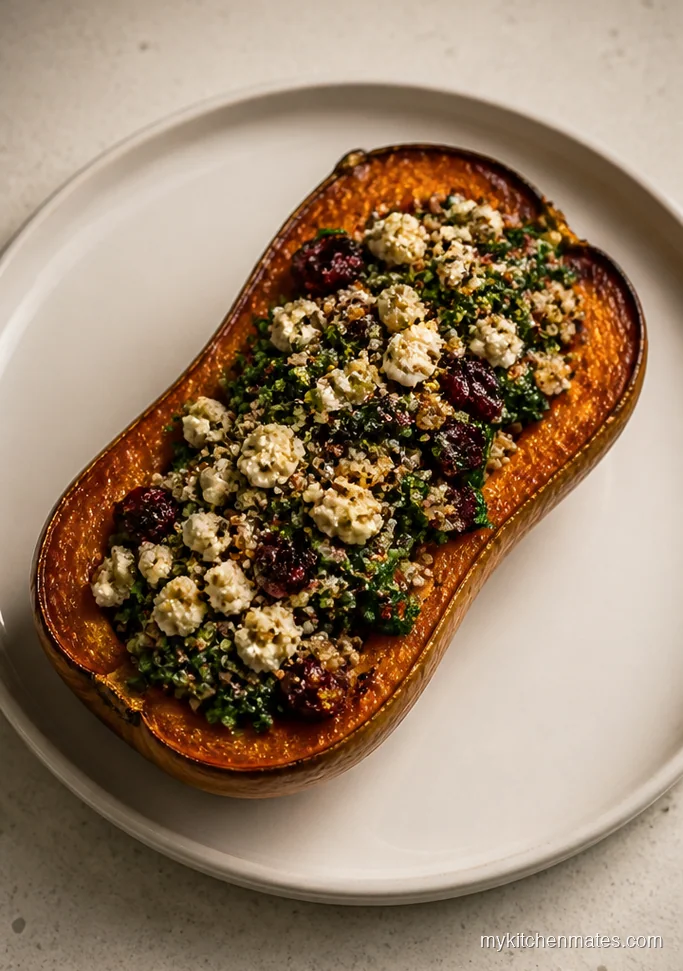 Stuffed Butternut Squash Halves