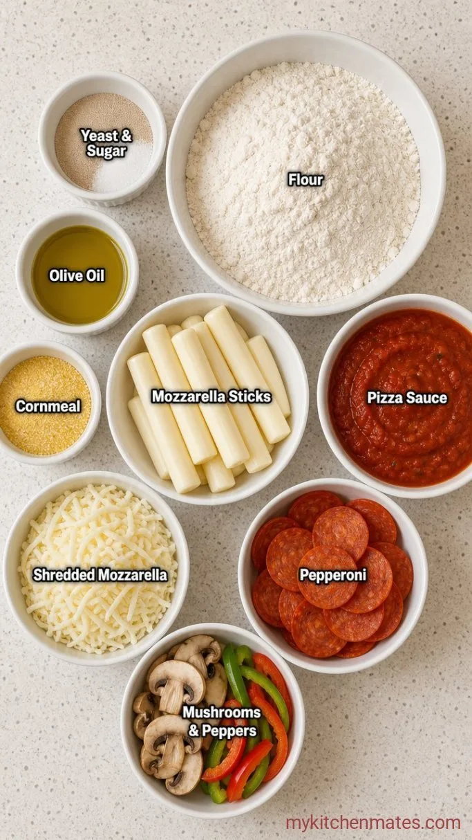 Stuffed Crust Pizza That’s Actually Easy to Make at Home Ingredients
