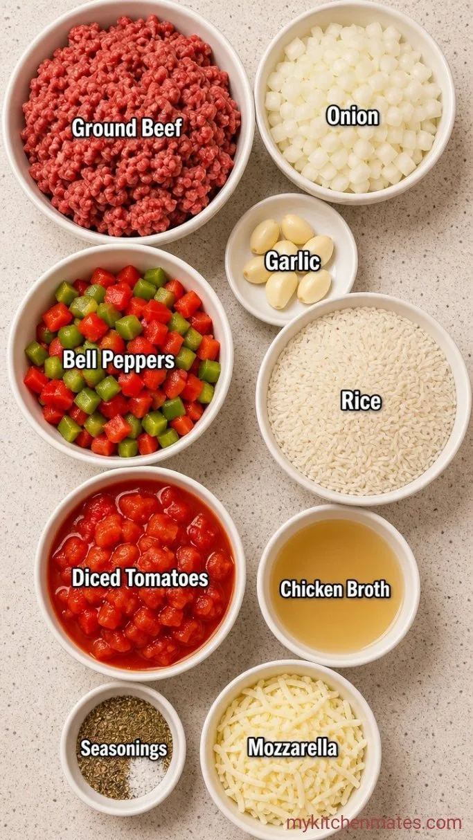 30-Minute Stuffed Pepper Bowls Ingredients