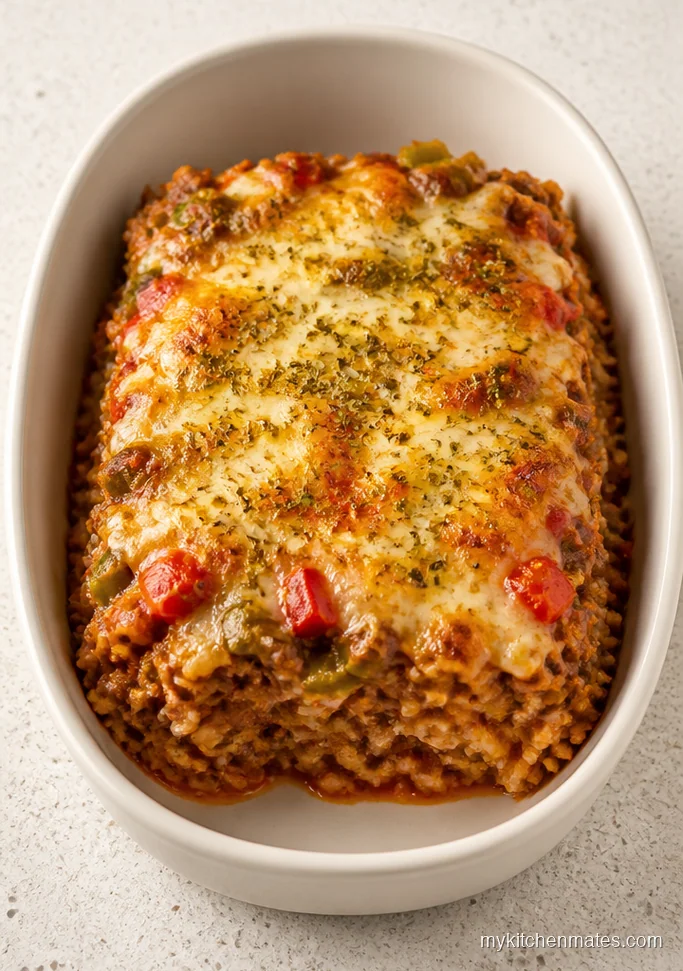 Stuffed Pepper Ground Beef Casserole