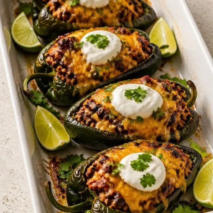 Stuffed Poblano Peppers