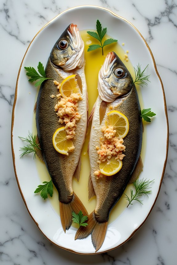 stuffed tilapia with crab