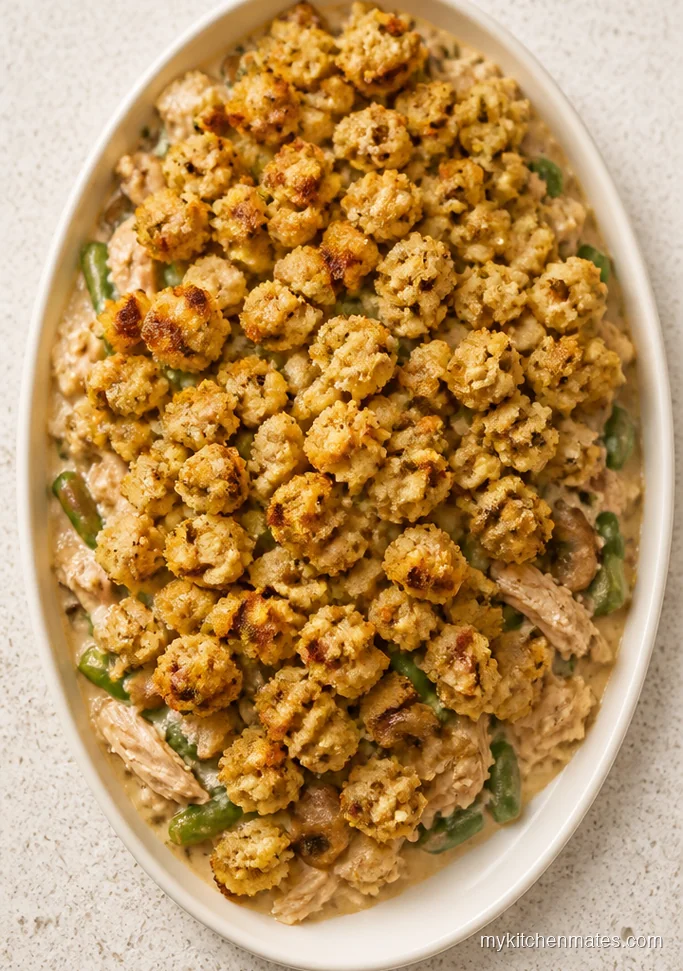 Stuffing-Topped Leftover Turkey Casserole