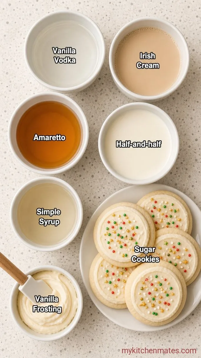 Creamy Sugar Cookie Martini Ingredients