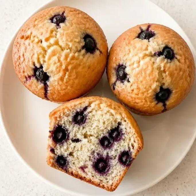 Sugar Free Blueberry Muffins