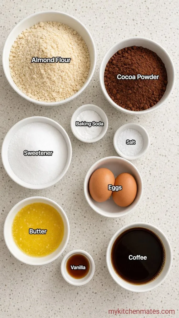 One-Bowl Sugar Free Chocolate Cake Ingredients