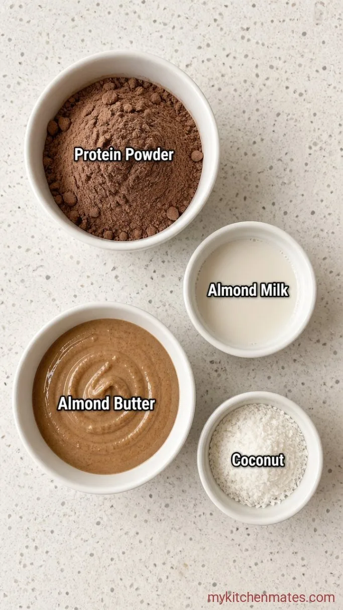 4-Ingredient Sugar Free Protein Balls Ingredients