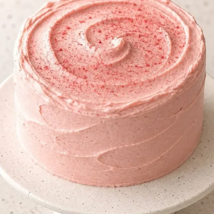 Moist Sugar Free Strawberry Cake with Strawberry Frosting Sugar Free Strawberry Cake