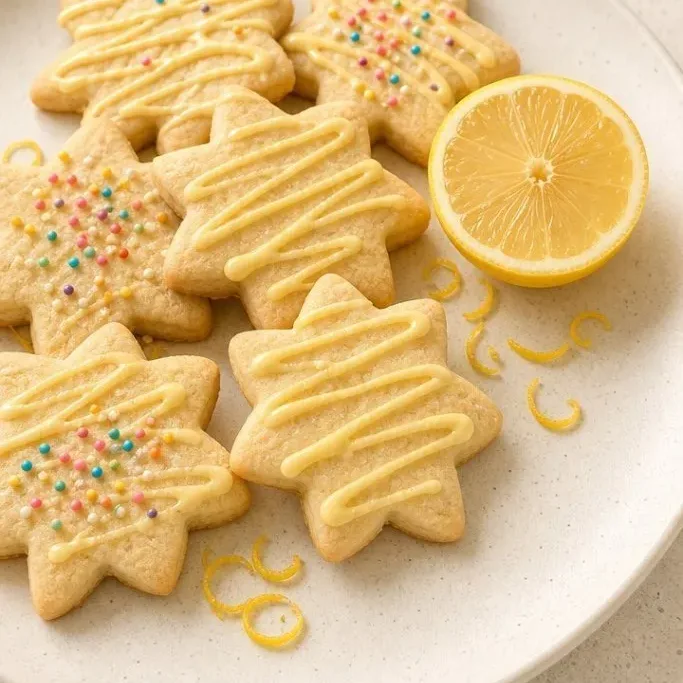 Colorful Summer Sugar Cookies with Lemon Icing Summer Sugar Cookies