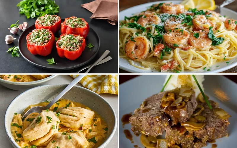 sunday-dinner-ideas collage