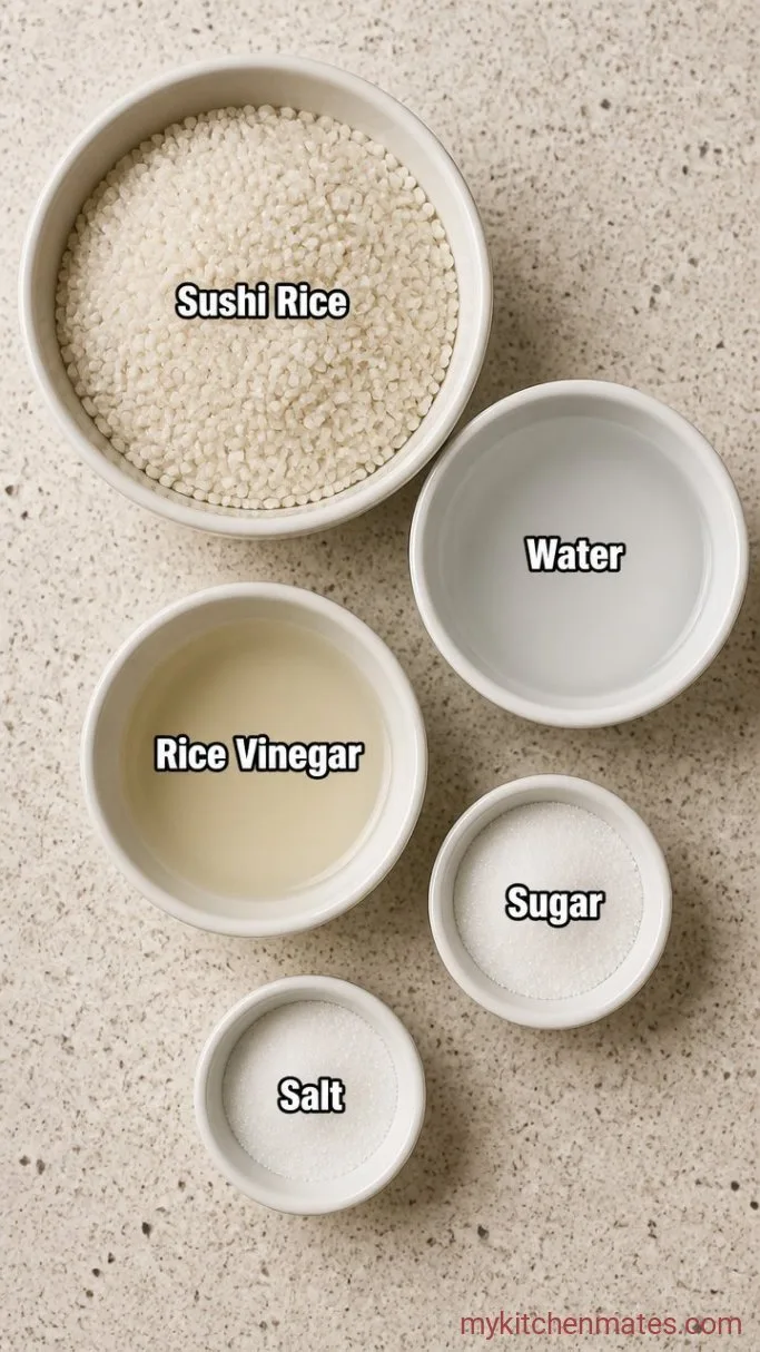 Sushi Rice That’s Sticky, Not Gummy Ingredients