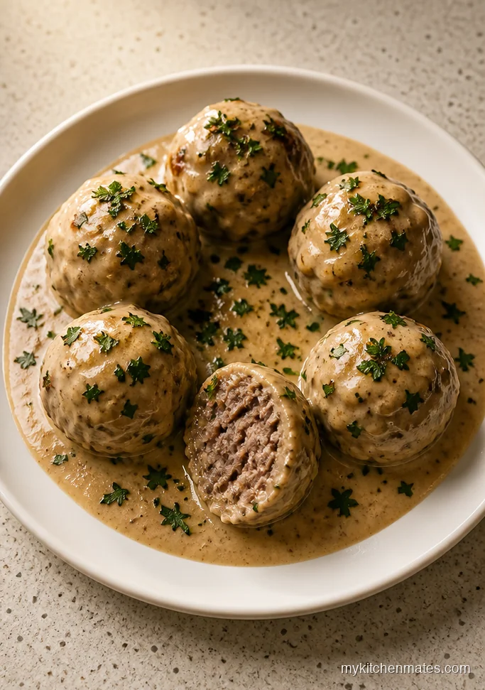 13 Crockpot Meatball Appetizer Recipes for Game Day and Potlucks Swedish-Style Creamy Meatballs