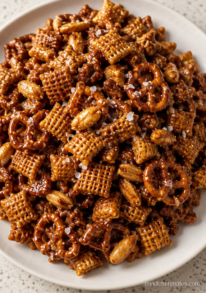 Sweet and Salty Caramel Chex Mix