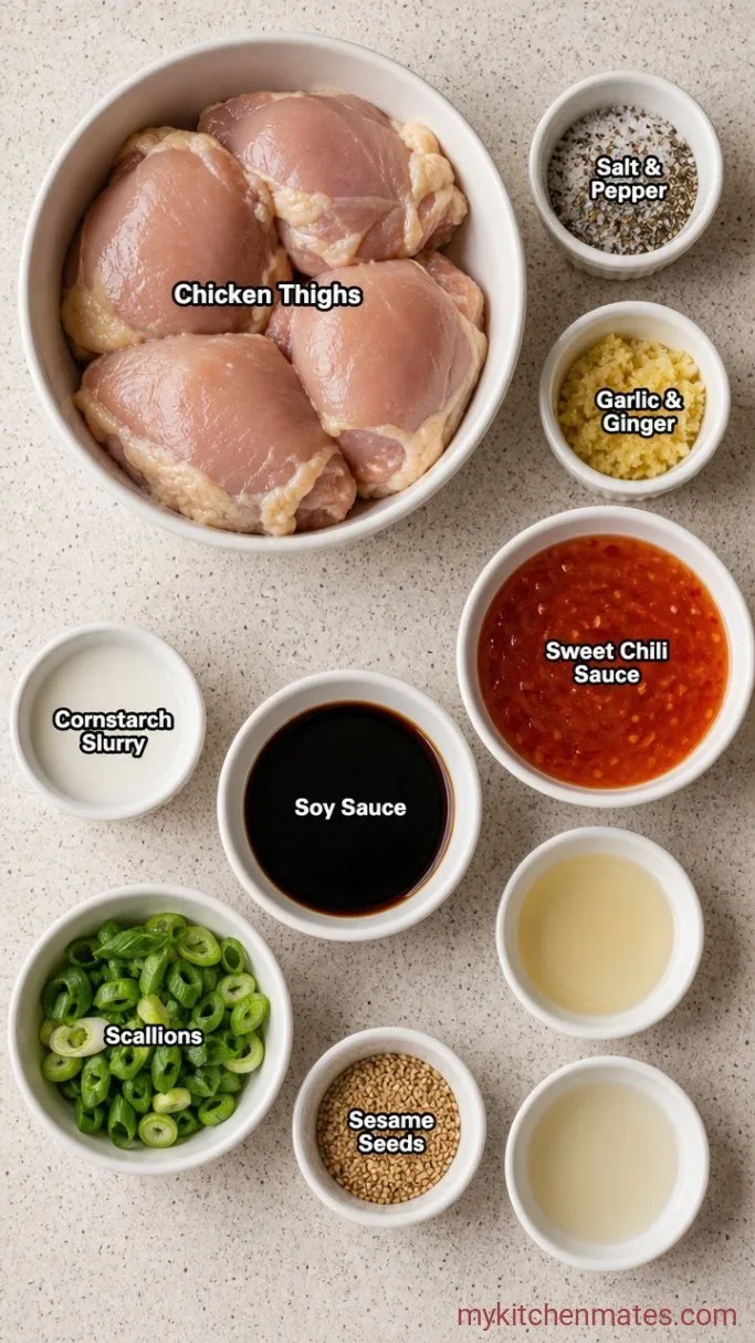 20-Minute Sticky Sweet Chili Chicken Ingredients