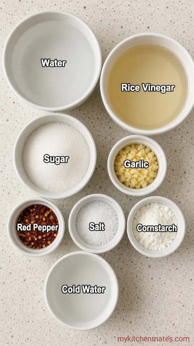 Homemade Sweet Chili Sauce in 15 Minutes Ingredients