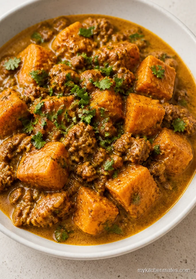 11 Ground Beef Sweet Potato Recipes for Fast, Cozy Dinners Sweet Potato Beef Curry